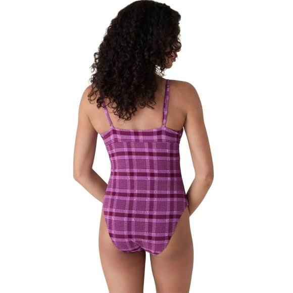 NWT Sample Andie Swim Women's Lanikai Candy Plaid Swimsuit XS Multicolor 2609 - Picture 3 of 13